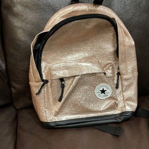 Mini converse backpack Rose gold